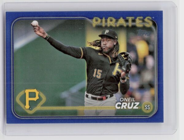 2024 Topps Oneil Cruz Royal Blue #90 Pirates