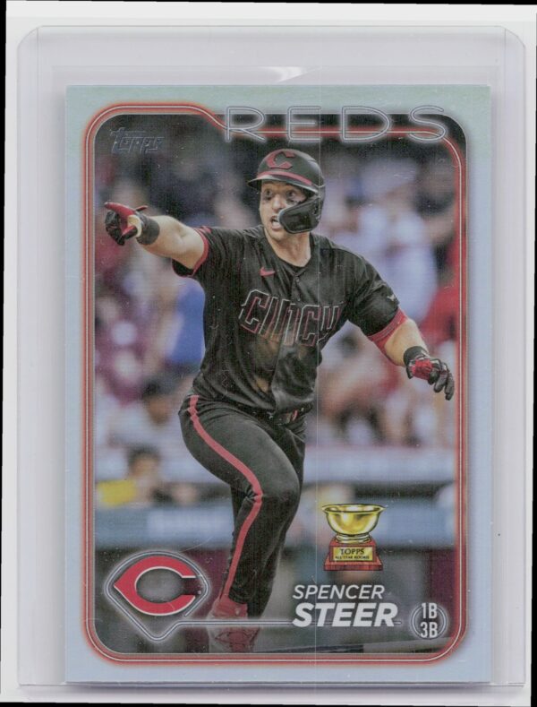 2024 Topps Spencer Steer #485 Reds