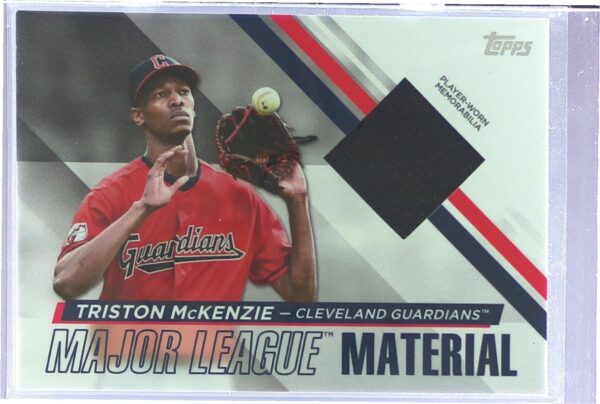 2024 Topps Triston McKenzie JSY #MLM-TM Guardians Major League Material Relics