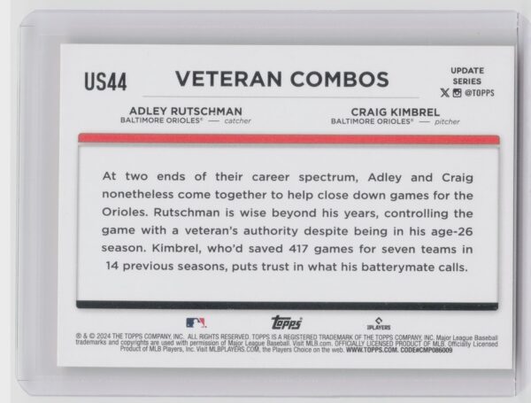2024 Topps Update Battery Power: Orioles Toast Another Dub Yellow - Image 3