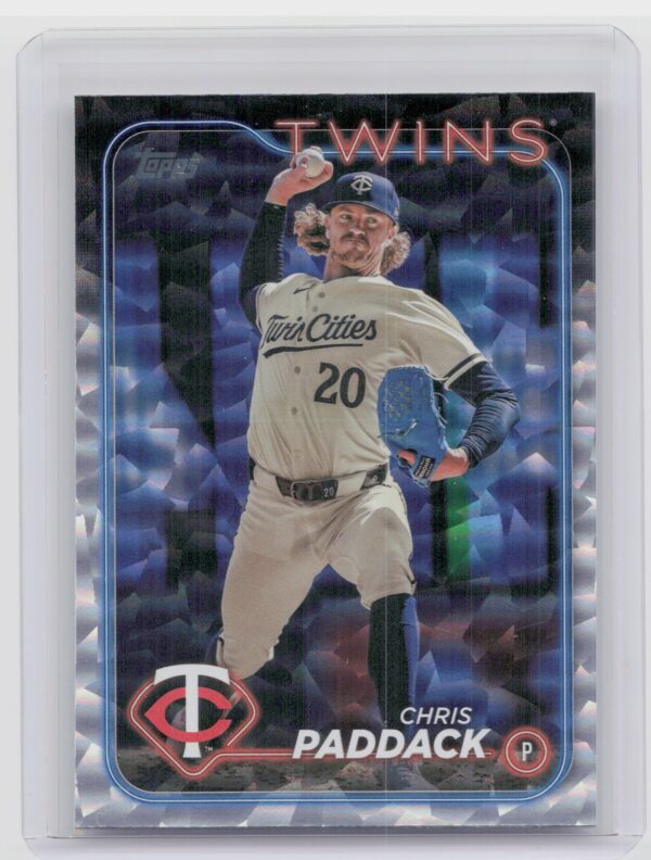 2024 Topps Update Chris Paddack Silver Crackle Foilboard #US14 Twins