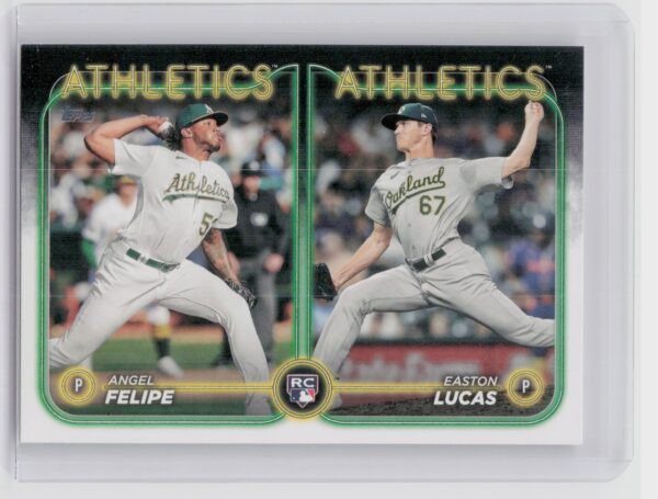 2024 Topps Update Easton Lucas  / Angel Felipe RC #US306 Athletics
