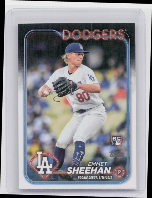 2024 Topps Update Emmet Sheehan RC #US141 Dodgers