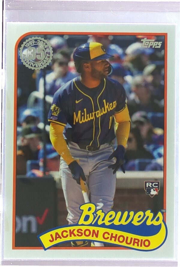 2024 Topps Update Jackson Chourio RC #89US-44 Brewers 1989 35th Anniversary