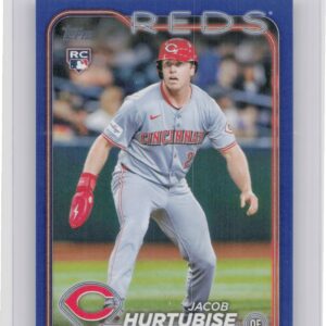 2024 Topps Update Jacob Hurtubise Royal Blue RC #US165 Reds