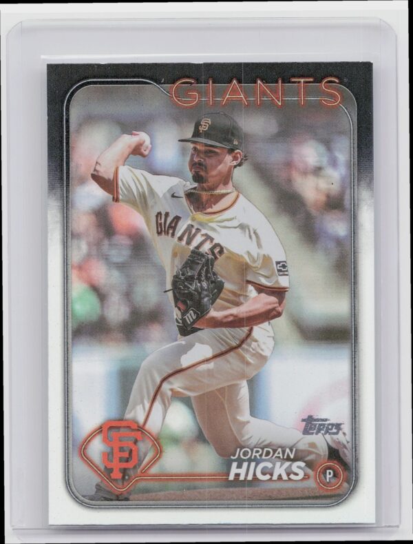 2024 Topps Update Jordan Hicks Rainbow Foil #US287 Giants