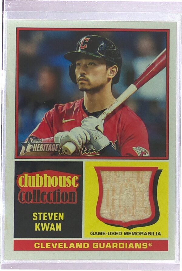 2025 Heritage Steven Kwan JSY #CCR-SK Guardians Clubhouse Collection Relics