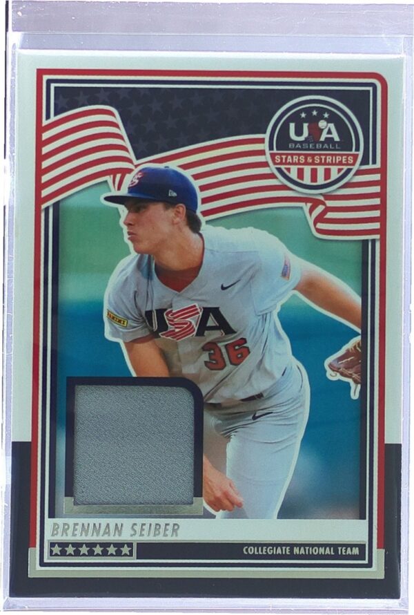 2025 Panini Stars and Stripes USA Baseball Brennan Seiber JSY #USA-BS USA