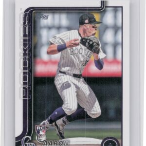 2025 Topps Aaron Schunk RC #196 Rockies
