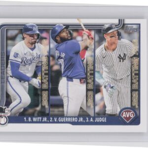 2025 Topps American League Leaders AVG (Bobby Witt Jr. / Vladimir Guerrero Jr. /