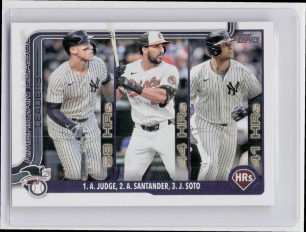 2025 Topps American League Leaders HR (Aaron Judge / Anthony Santander / Juan So