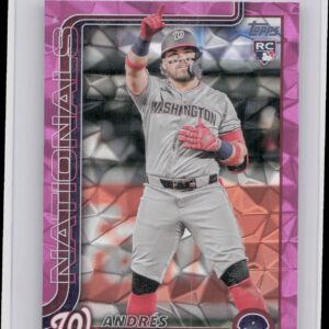 2025 Topps Andres Chaparro Pink Diamante Foil #167 Nationals