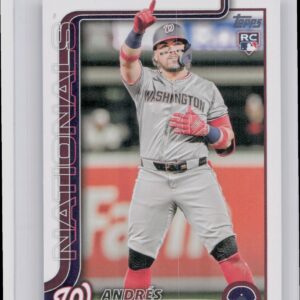 2025 Topps Andres Chaparro RC #167 Nationals