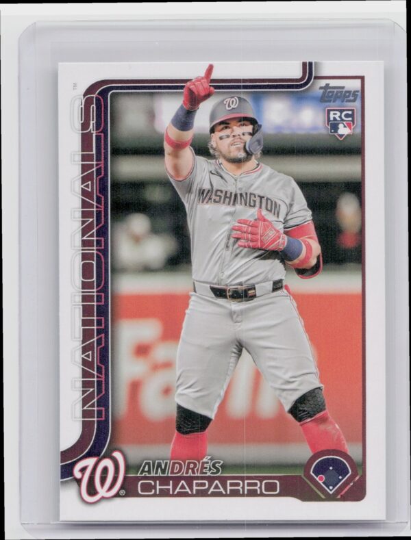 2025 Topps Andres Chaparro RC #167 Nationals
