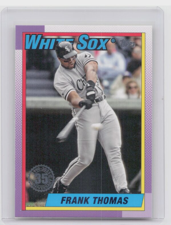 2025 Topps Frank Thomas #T90-50 Sox 1990 Topps Baseball 35th Anniversary