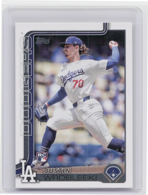 2025 Topps Justin Wrobleski RC #204 Dodgers