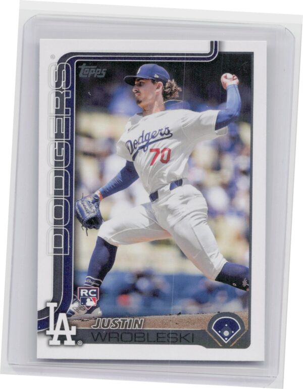 2025 Topps Justin Wrobleski RC #204 Dodgers