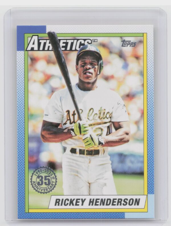 2025 Topps Rickey Henderson #T90-46 Athletics 1990 Topps Baseball 35th Anniversa