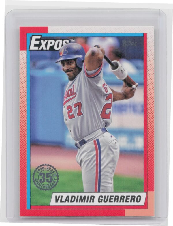 2025 Topps Vladimir Guerrero #T90-48 Expos 1990 Topps Baseball 35th Anniversary