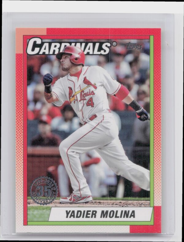 2025 Topps Yadier Molina #T90-5 Cardinals 1990 Topps Baseball 35th Anniversary