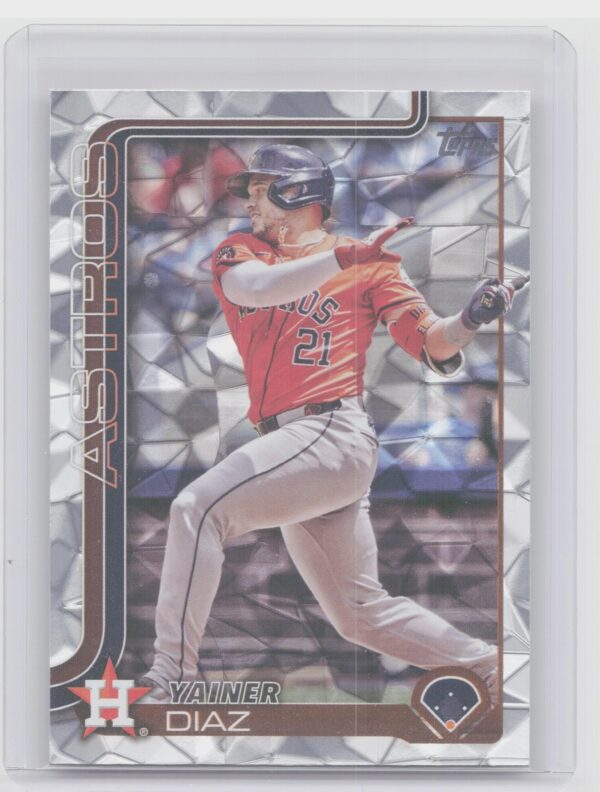2025 Topps Yainer Diaz Diamante Foil #299 Astros