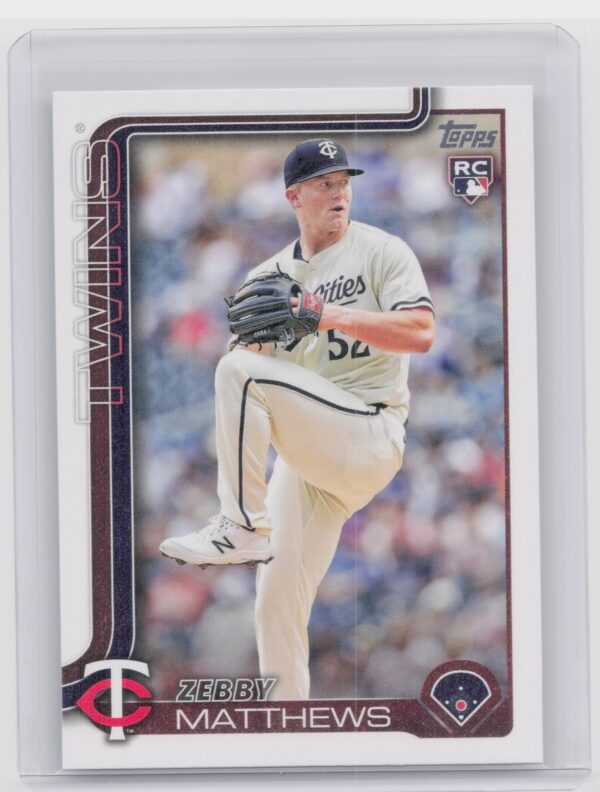 2025 Topps Zebby Matthews RC #283 Twins