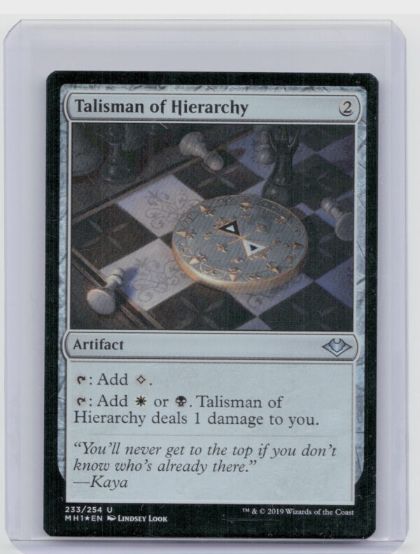 MTG Modern Horizons Talisman of Hierarchy Foil 233/254