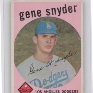 1959 Topps Gene Snyder RC #522 Dodgers