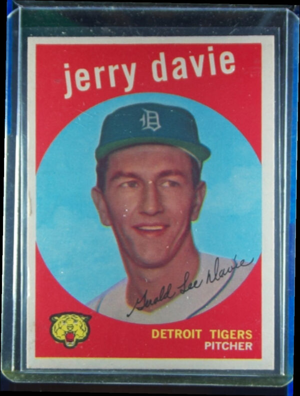 1959 Topps Jerry Davie RC VAR #256 Tigers