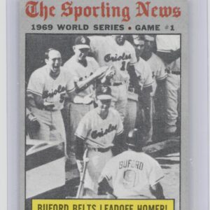 1970 Topps Buford Belts Leadoff Homer! #305 Orioles