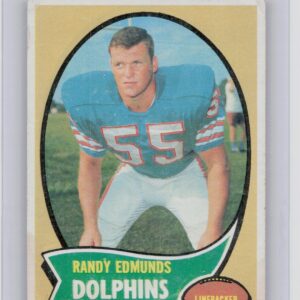 1970 Topps Randy Edmunds #34 Dolphins