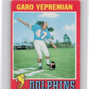 1971 Topps Garo Yepremian RC #121 Dolphins