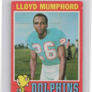 1971 Topps Lloyd Mumphord RC #17 Dolphins