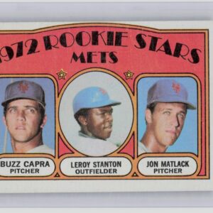 1972 Topps Mets 1972 Rookie Stars (Buzz Capra / Leroy Stanton / Jon Matlack) RC