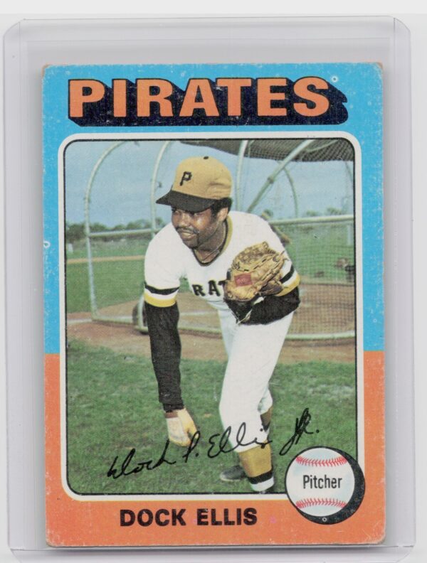 1975 Topps Dock Ellis #385 Pirates