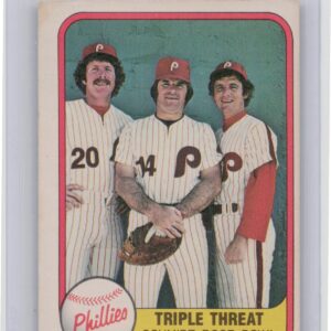 1981 Fleer Triple Threat (Mike Schmidt / Pete Rose / Larry Bowa) #645 Phillies