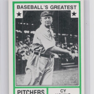 1982 TCMA Baseball's Greatest Pitchers (White Back) Cy Young #16 Indians
