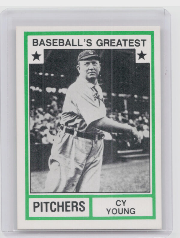 1982 TCMA Baseball's Greatest Pitchers (White Back) Cy Young #16 Indians