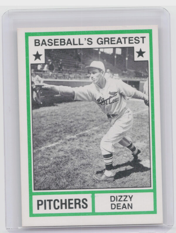 1982 TCMA Baseball's Greatest Pitchers (White Back) Dizzy Dean #36 Cardinals