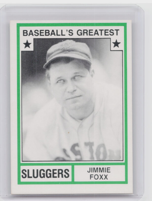 1982 TCMA Baseball's Greatest Sluggers (White Back) Jimmie Foxx #20 Sox