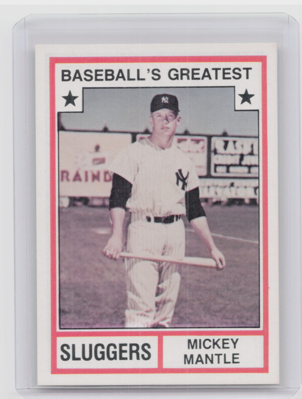1982 TCMA Baseball's Greatest Sluggers (White Back) Mickey Mantle #3 Yankees