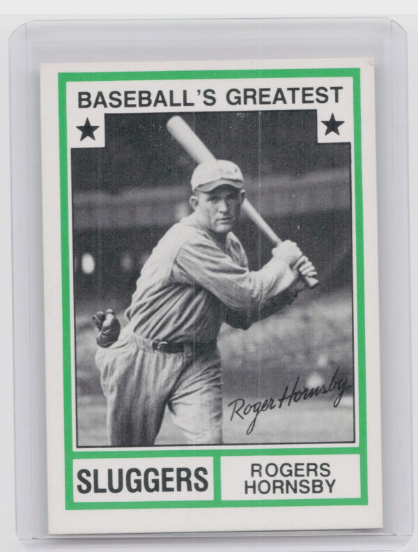 1982 TCMA Baseball's Greatest Sluggers (White Back) Rogers Hornsby #21 Cardinals