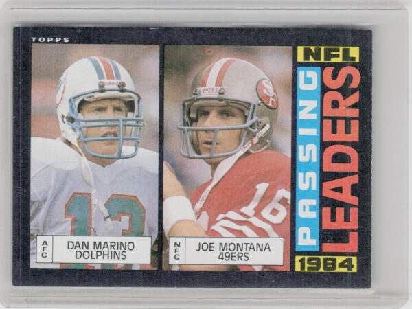 1985 Topps Dan Marino / Joe Montana #192 49ers