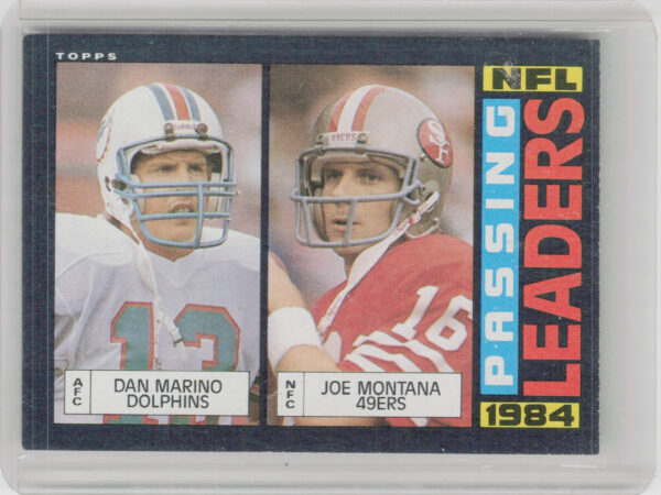 1985 Topps Dan Marino / Joe Montana #192 49ers