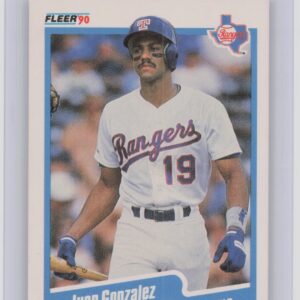 1990 Fleer Juan Gonzalez #297 Rangers