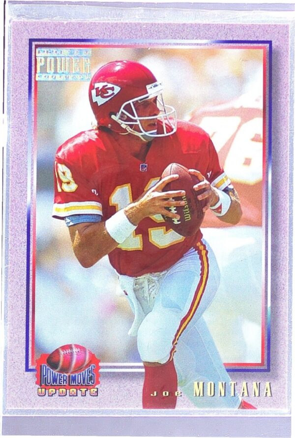 1993 Pro Set Power Update Joe Montana #PMUD10 Chiefs Power Moves