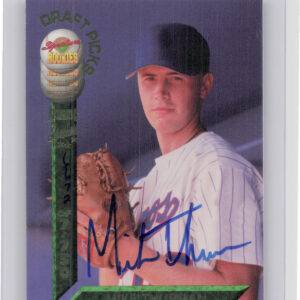 1994 Signature Rookies Draft Picks Mike Thurman AU SN7750 #29 Expos Signatures