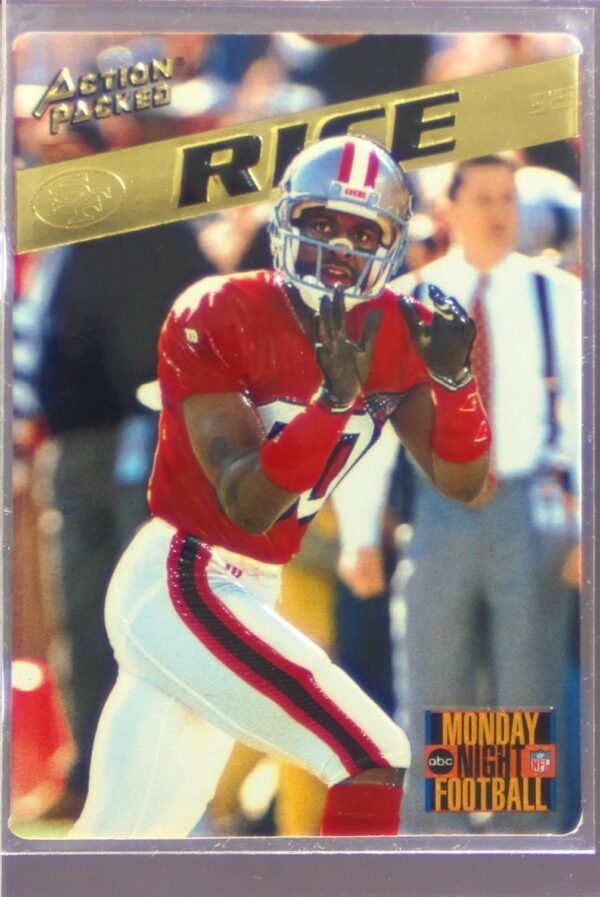 1995 Action Packed Monday Night Football Jerry Rice #1 49ers