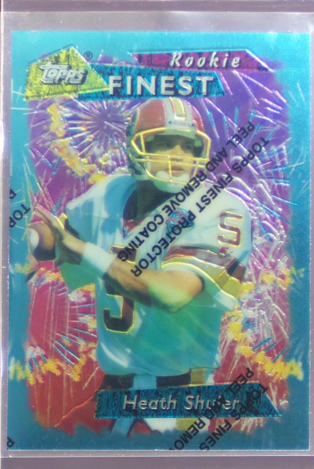 1995 Finest Heath Shuler #75 Redskins
