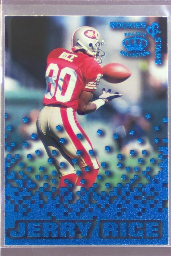 1995 Pacific Triple Folder Jerry Rice #RS-28 49ers Rookies and Stars Blue